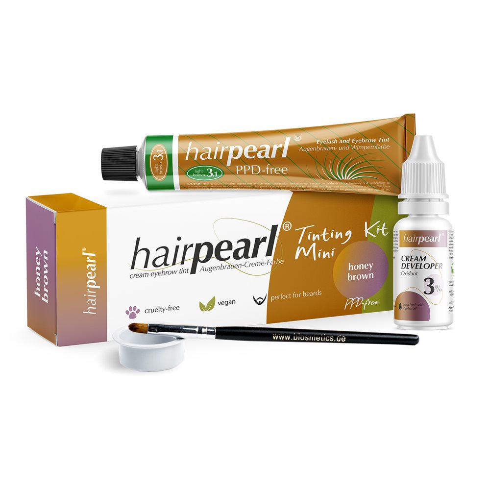 Hairpearl Tinting kit mini PPD free No 3.1 - Honey brown
